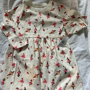 3/$20 Adorable Ballerina Print Dress